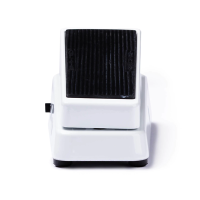 Dunlop Cry Baby 105Q bass wah pedal — white enclosure, detail view