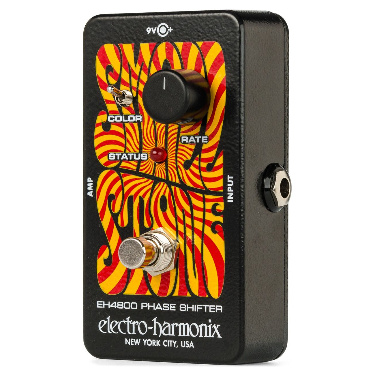 Electro-Harmonix Small Stone phase shifter pedal — angled view