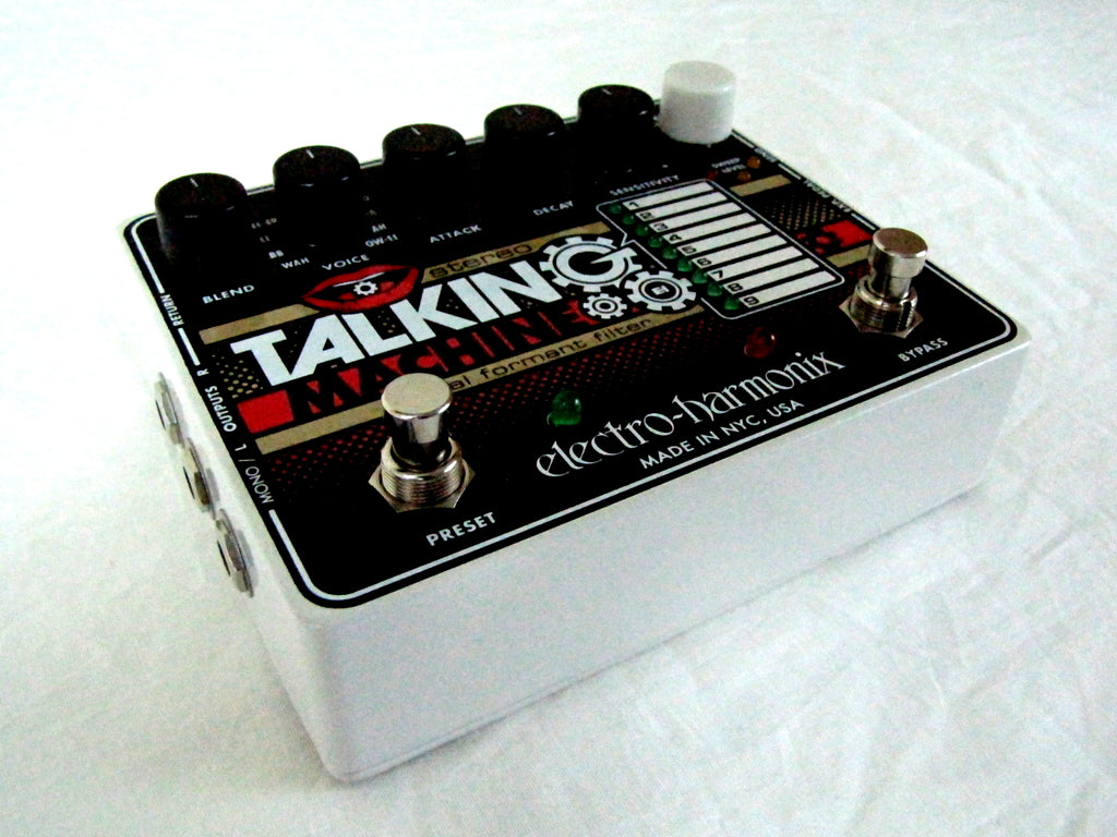 Electro-Harmonix Stereo Talking Machine pedal — angled view of used pedal