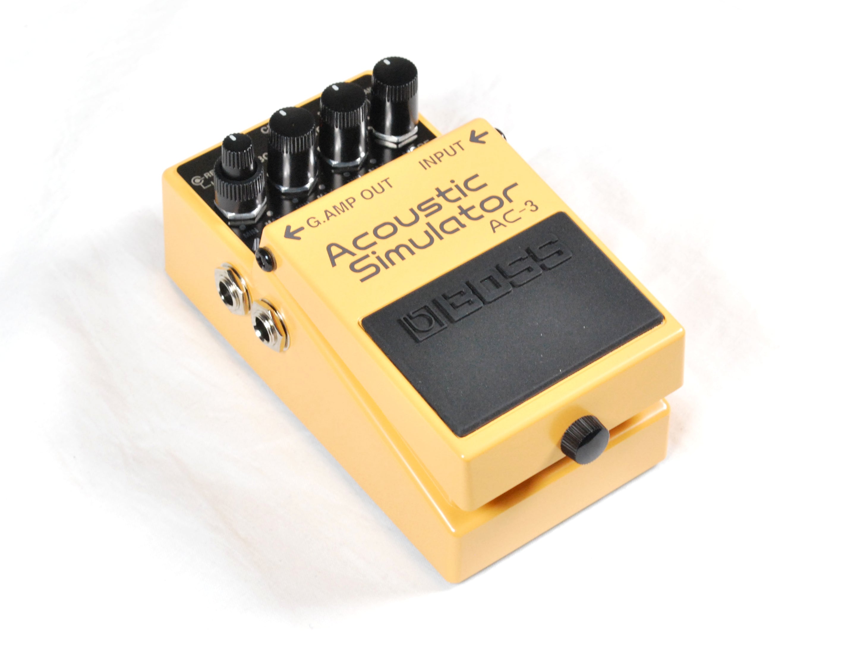 Boss AC-3 Acoustic Simulator pedal - control knobs detail