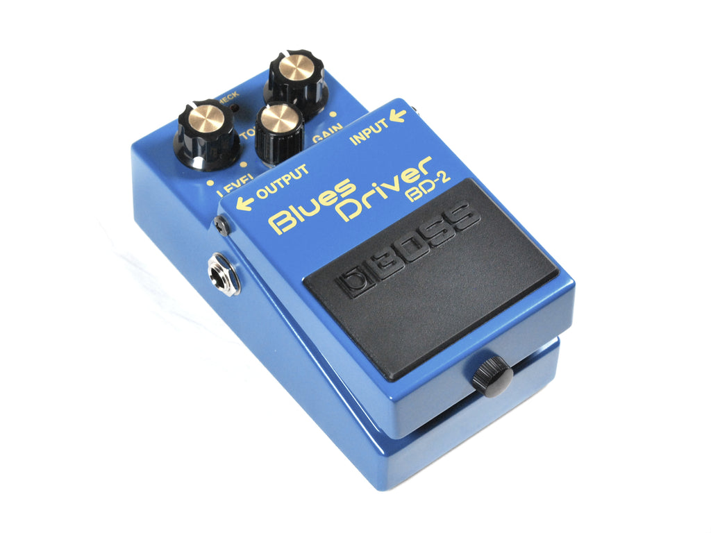 Boss BD-2 Blues Driver pedal - controls and jacks detail