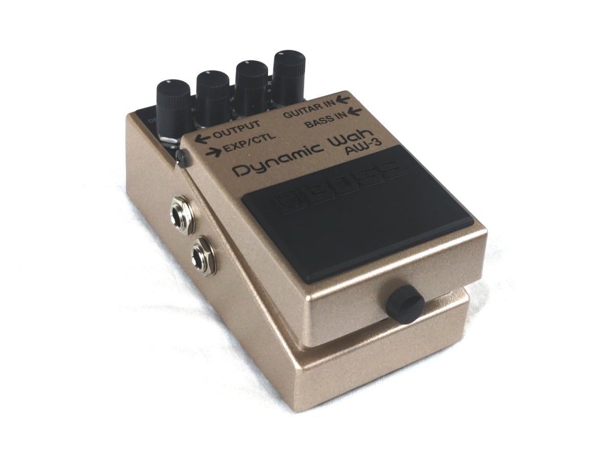 Boss AW-3 Dynamic Wah pedal - control knobs detail