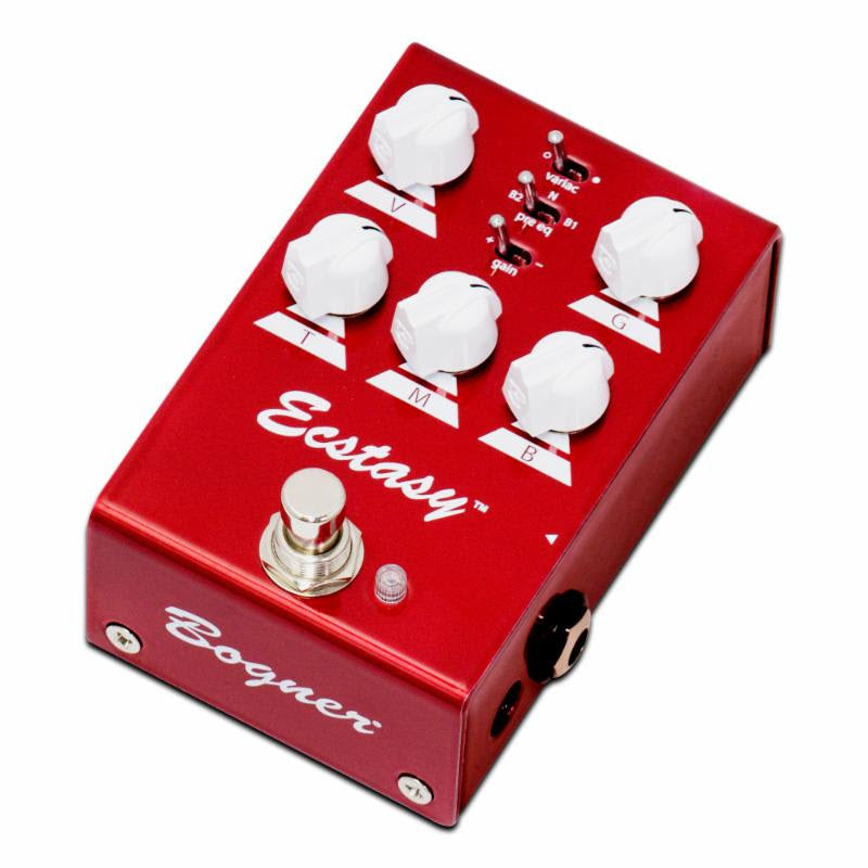 Bogner Ecstasy Red Mini overdrive pedal angled view