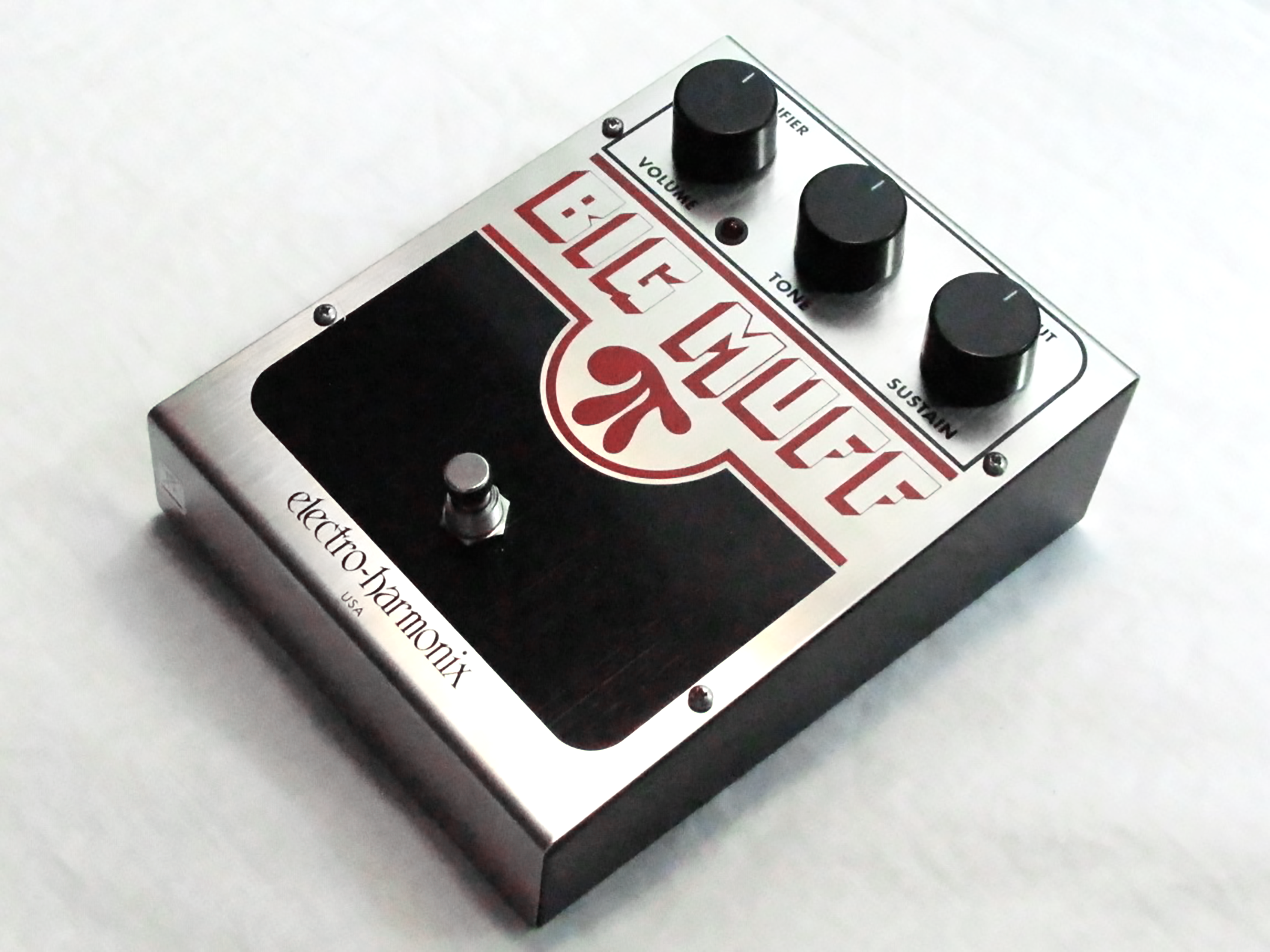Used EHX Big Muff Pi fuzz pedal showing Electro-Harmonix branding
