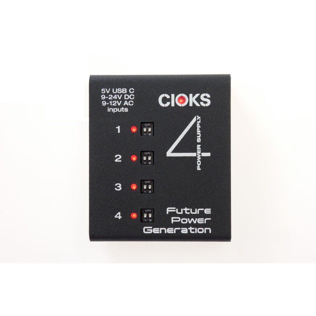 CIOKS 4 Adapter Kit pedal power supply top view of outlets