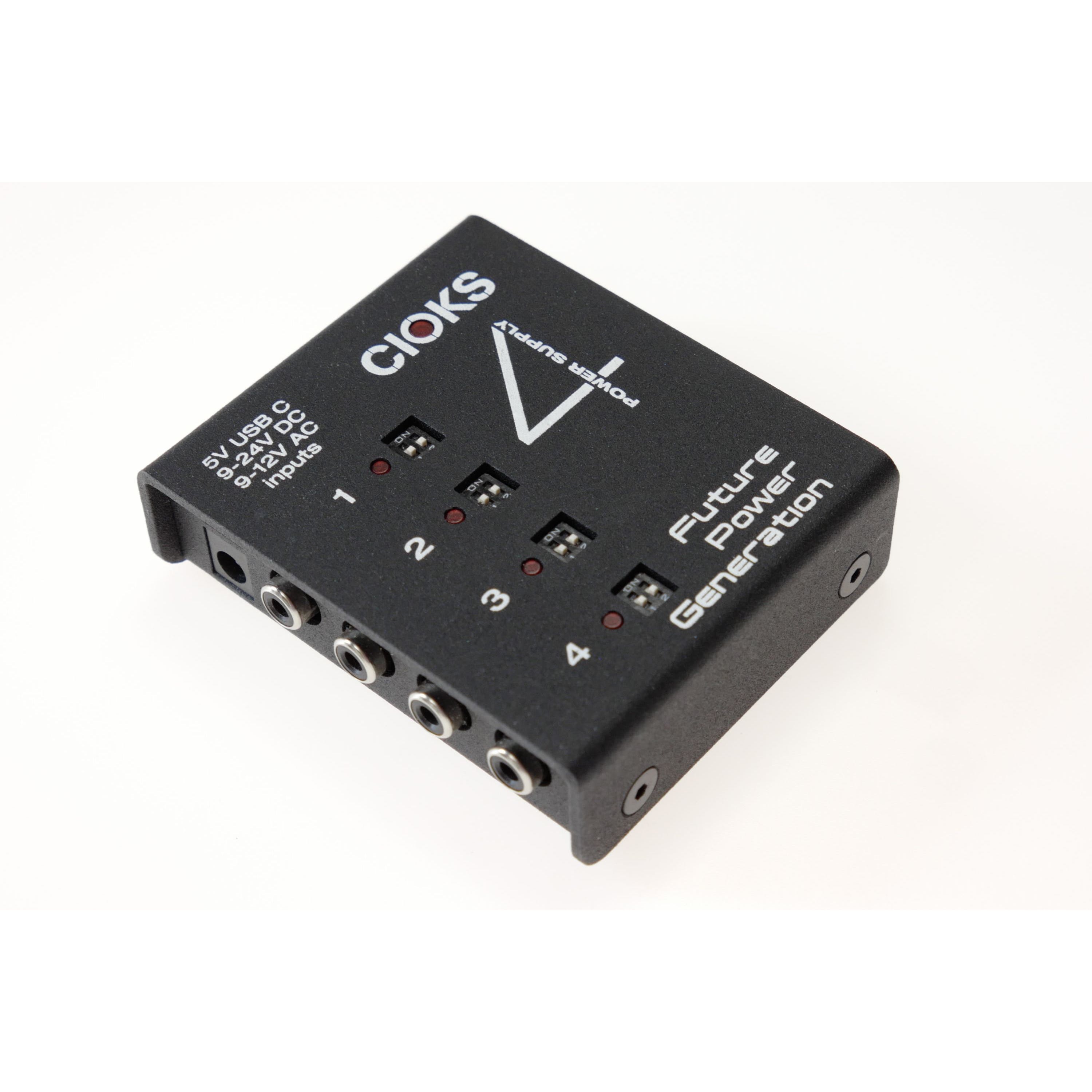 CIOKS 4 Adapter Kit pedal power supply angled left view