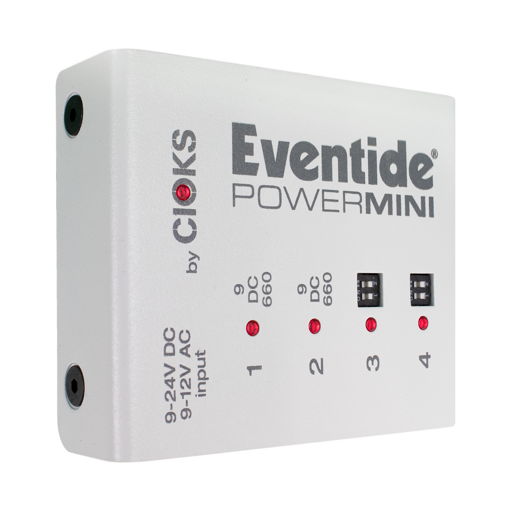 Eventide PowerMini EXP expander power supply — white unit angled view
