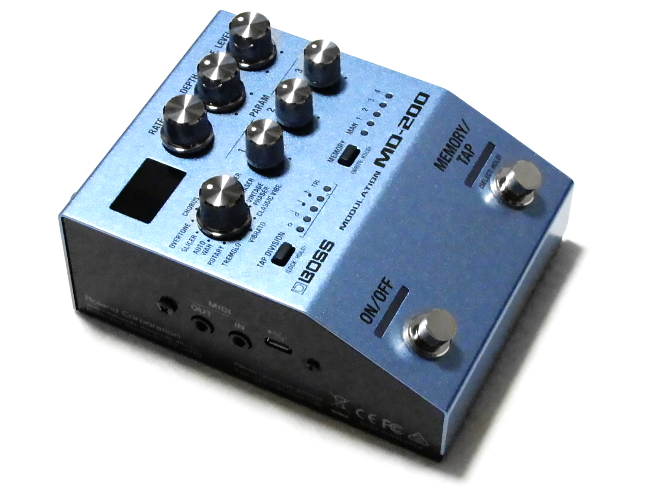 Used Boss MD-200 modulation pedal — detail view
