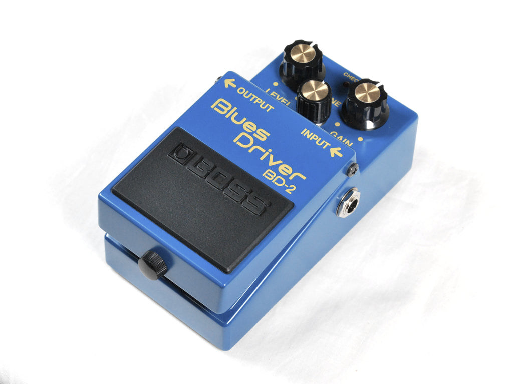 Boss BD-2 Blues Driver pedal - angled side view