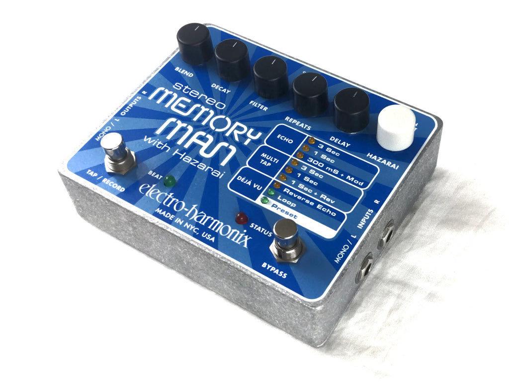 Electro-Harmonix Stereo Memory Man Hazarai pedal — detail view