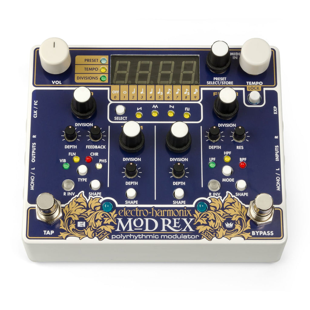 Electro-Harmonix Mod Rex modulation pedal — control detail