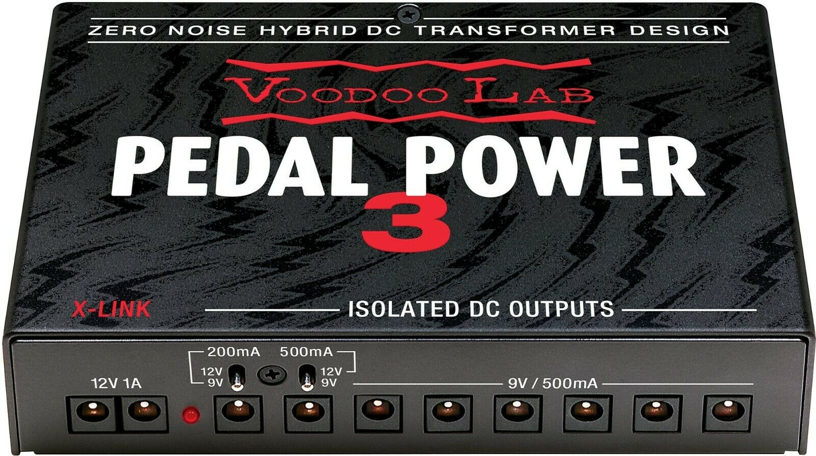 New Voodoo Lab Pedal Power 3 power supply - output jacks detail