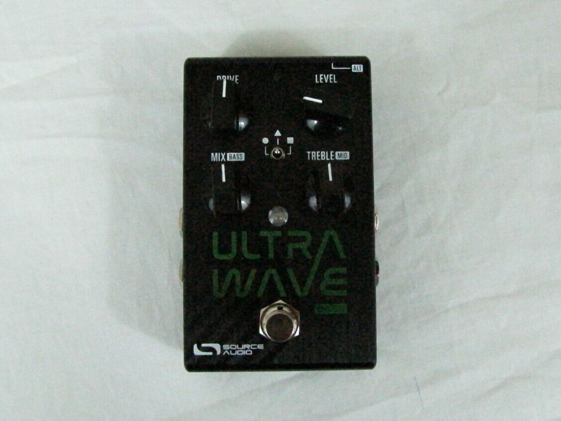 Source Audio SA251 Ultrawave Bass multiband processor pedal — top view, black enclosure