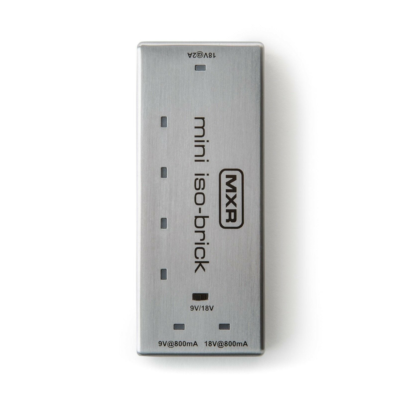 MXR M239 Mini Iso-Brick power supply — side angle showing output ports
