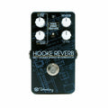 Keeley Hooke spring reverb pedal — black enclosure with blueprint graphic and Tone, Reverb, Spring, Level knobs