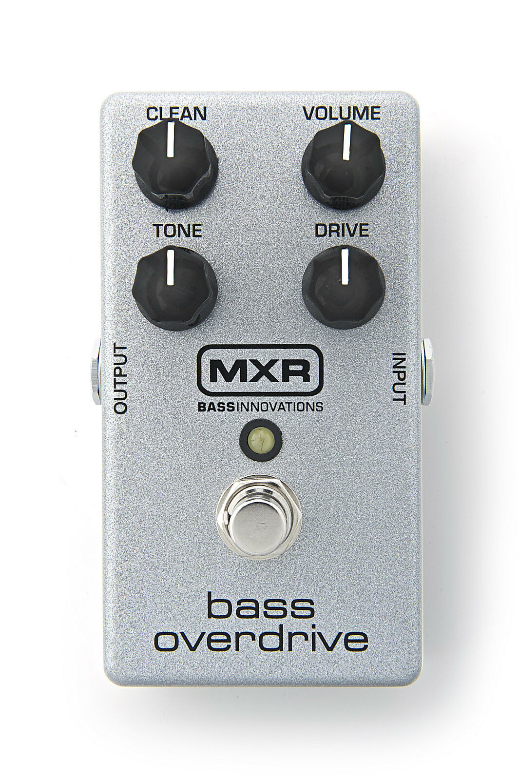 MXR M89 Bass Overdrive pedal - silver enclosure top control panel