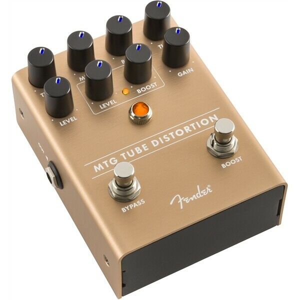 Fender MTG Tube Distortion pedal — copper enclosure front view