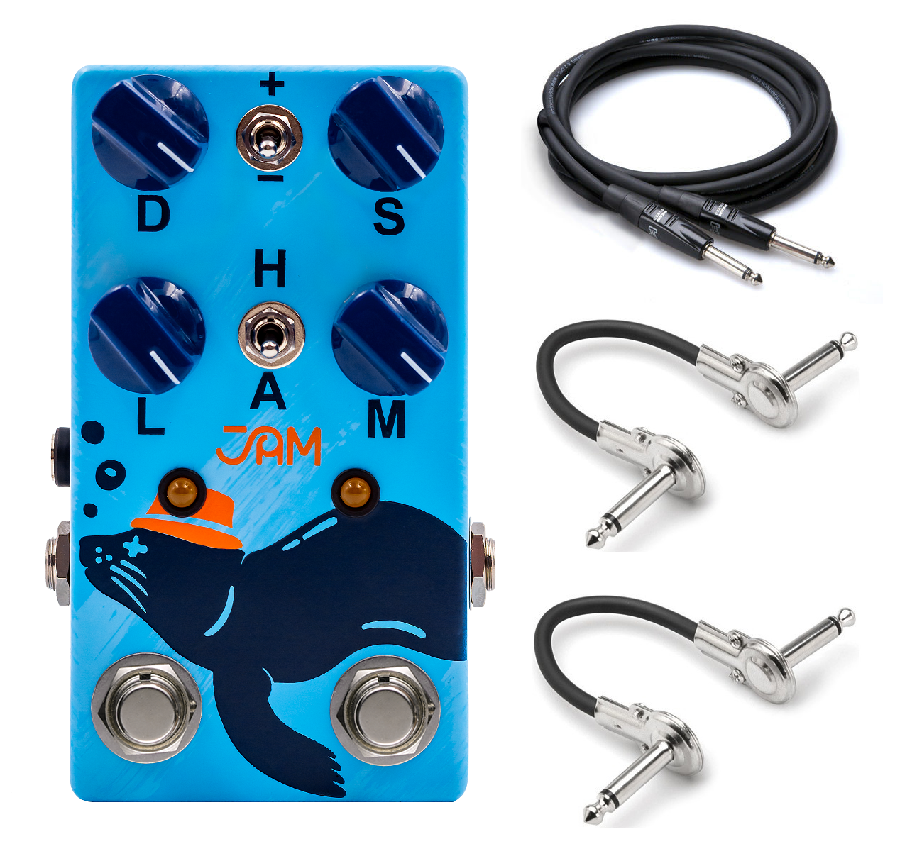 JAM Pedals Harmonious Monk harmonic tremolo pedal — front view