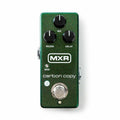 MXR M299 Carbon Copy Mini analog delay guitar pedal — green sparkle enclosure with Mix, Regen and Delay knobs