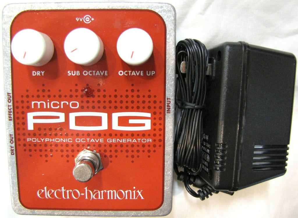 EHX Micro POG pedal knobs detail