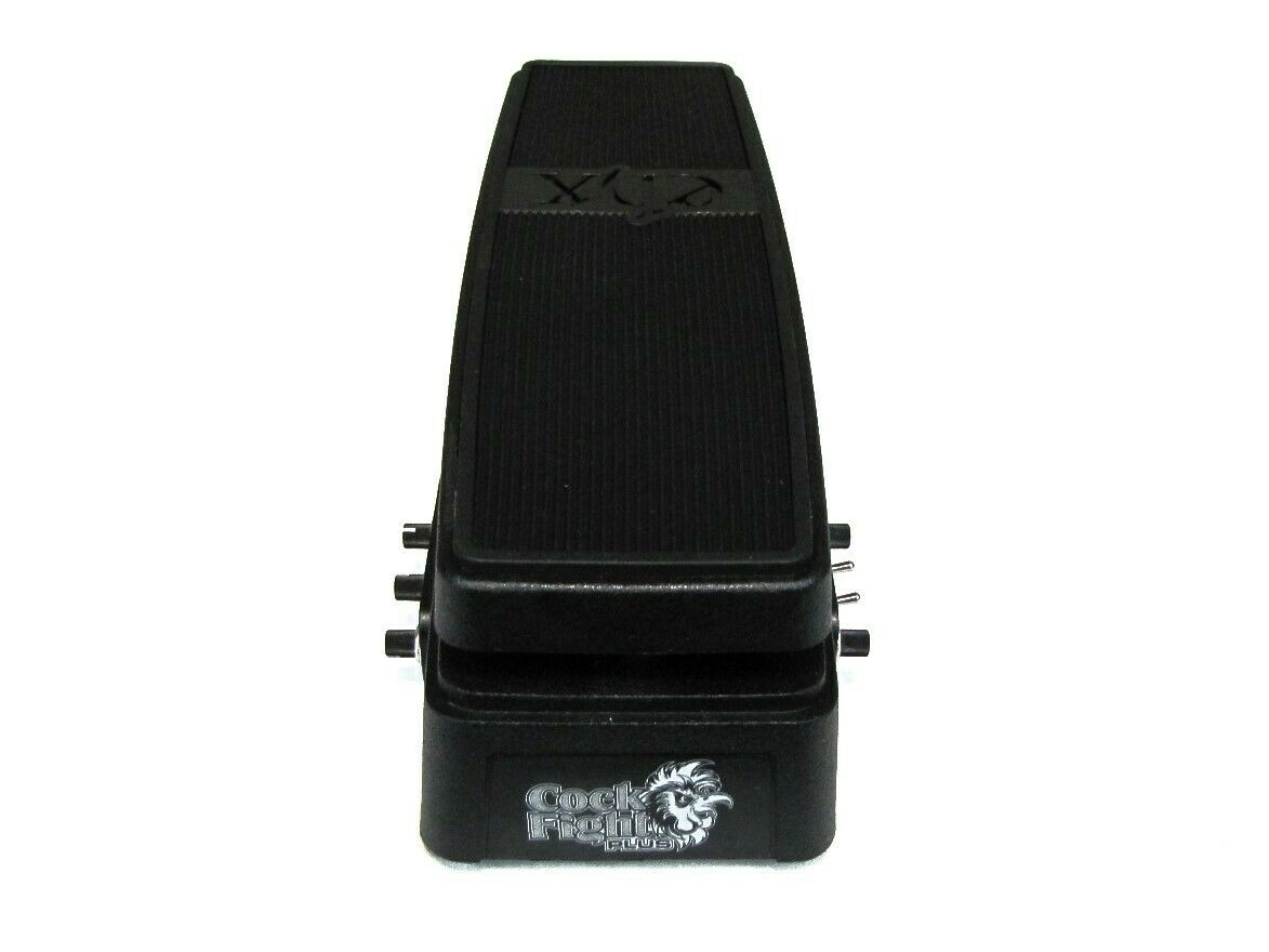 Electro-Harmonix Cock Fight Plus wah fuzz pedal — angled view
