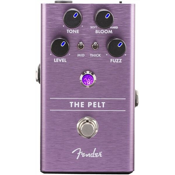 Fender The Pelt fuzz pedal — control knobs and switches detail