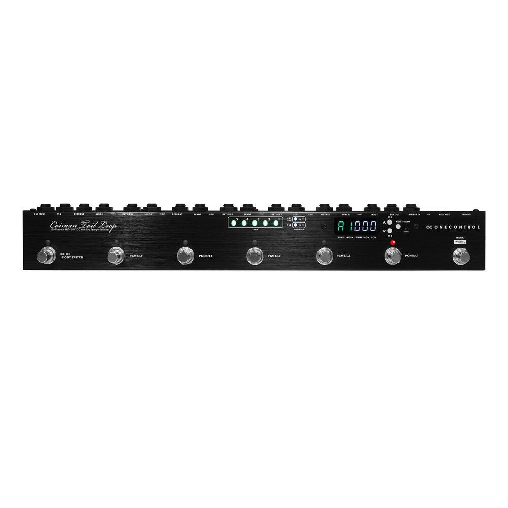 New One Control Caiman Tail Loop Programmable 5 Loop Switcher Guitar Pedal