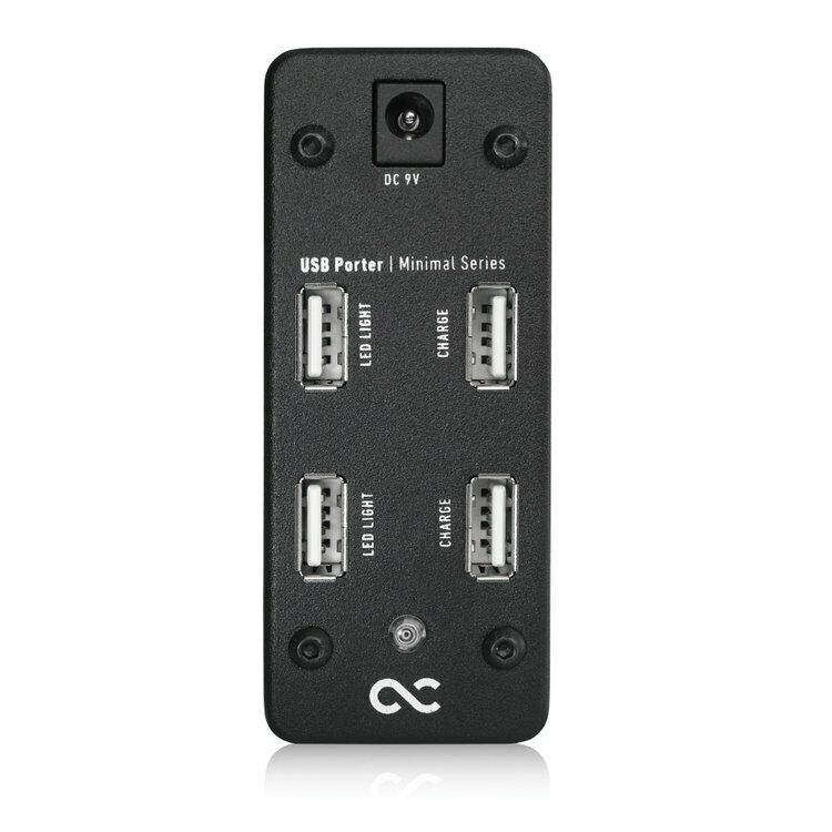 One Control USB Porter pedalboard power supply — black, four USB outputs