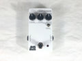 JHS 3 Series Compressor pedal - white enclosure, top view with Volume Attack Sustain knobs
