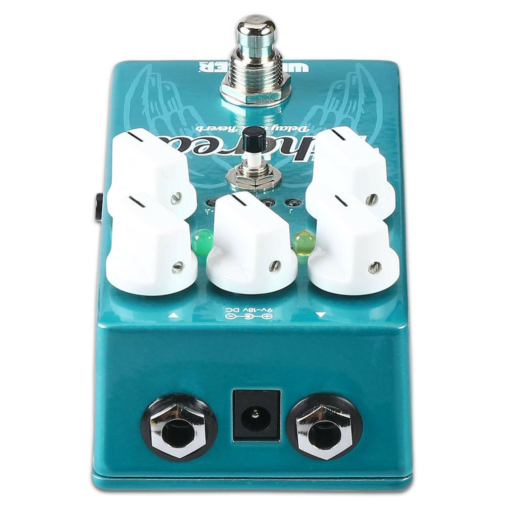 Wampler Ethereal reverb and delay pedal — teal enclosure with white knobs