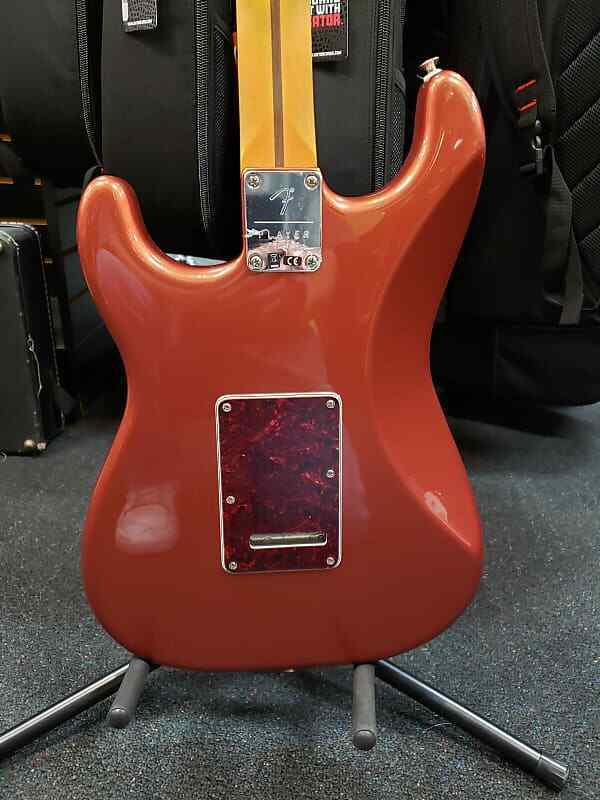Fender Player Plus Stratocaster electric guitar — fingerboard and frets