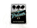 Electro-Harmonix Stereo Pulsar tremolo pedal — silver and black top with Depth, Shape, Rate knobs