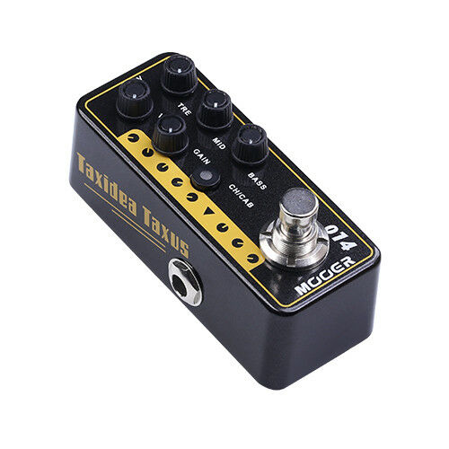Mooer Taxidea Taxus 014 preamp showing input and output jacks