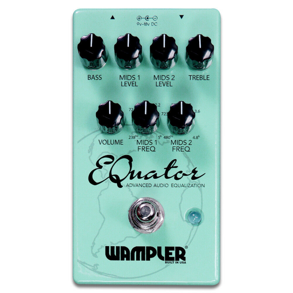 Wampler EQuator EQ pedal — Bass, Mids, Treble knob layout