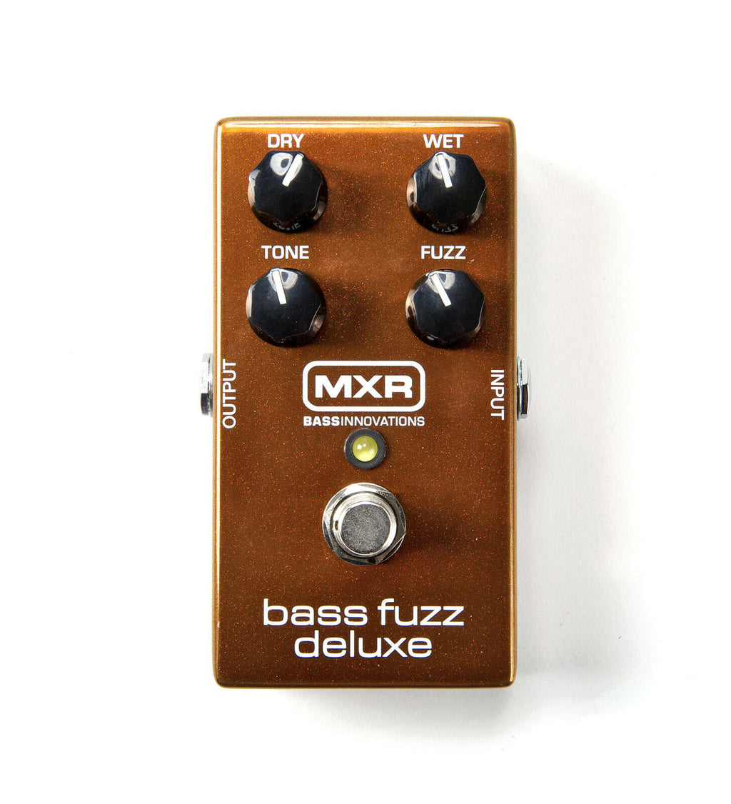MXR M84 Bass Fuzz Deluxe pedal - copper enclosure Dry Wet Tone Fuzz controls