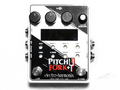 Electro-Harmonix Pitch Fork Plus pitch shifter pedal — white enclosure, top view