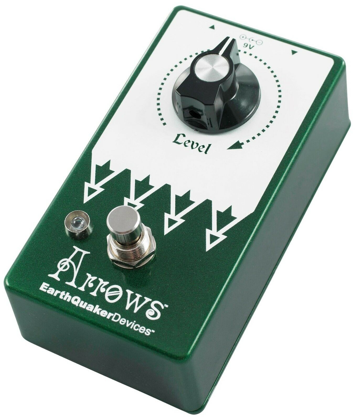 EarthQuaker Devices Arrows V2 preamp booster pedal — Level knob close-up