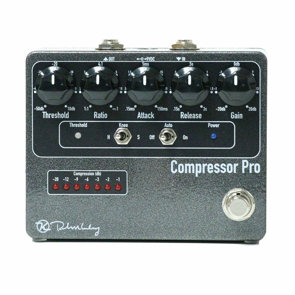New Keeley Compressor Pro studio compression guitar pedal, top view