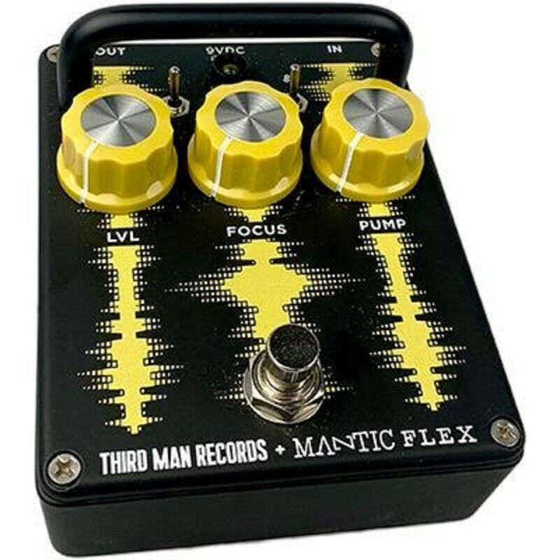 Mantic Flex Third Man Records synth fuzz guitar pedal angled view