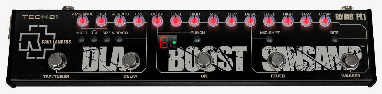 Tech 21 PL1 Paul Landers Fly Rig control panel detail