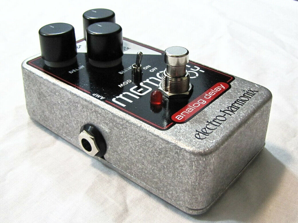 Electro-Harmonix Memory Toy analog delay pedal — top view showing knobs and mod switch
