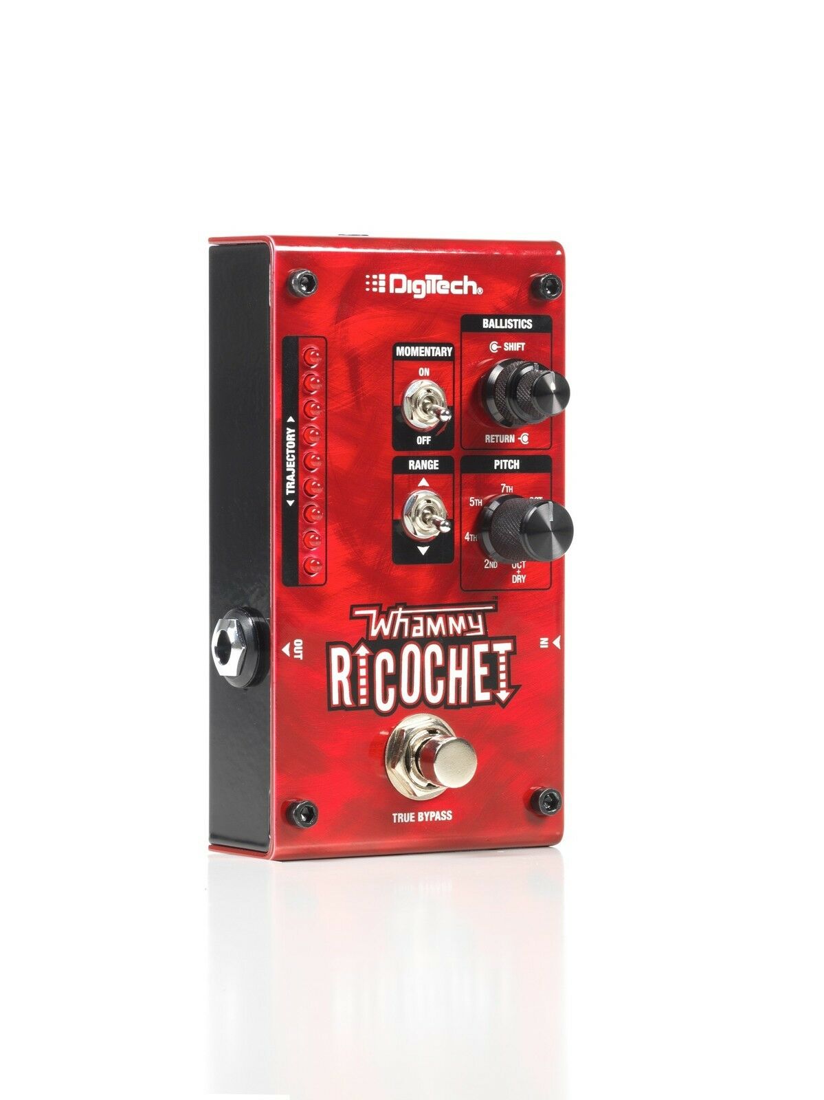 DigiTech Whammy Ricochet pitch shift pedal — angled product view
