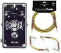 MXR EP103 Echoplex Delay pedal - dark hammertone enclosure shown with Fender tweed cables