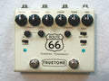 Truetone V3 Route 66 overdrive and compression pedal — top view of white enclosure