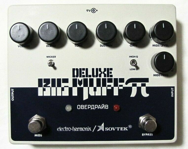 Used Electro-Harmonix Deluxe Sovtek Big Muff fuzz pedal front