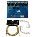 Truetone V3 H2O blue chorus echo pedal with free Fender Tweed cables