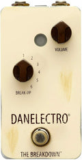 Danelectro The Breakdown cream overdrive distortion pedal top view