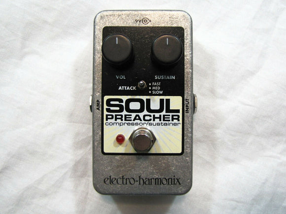 Used Electro-Harmonix EHX Soul Preacher Compressor Sustainer Guitar Pedal