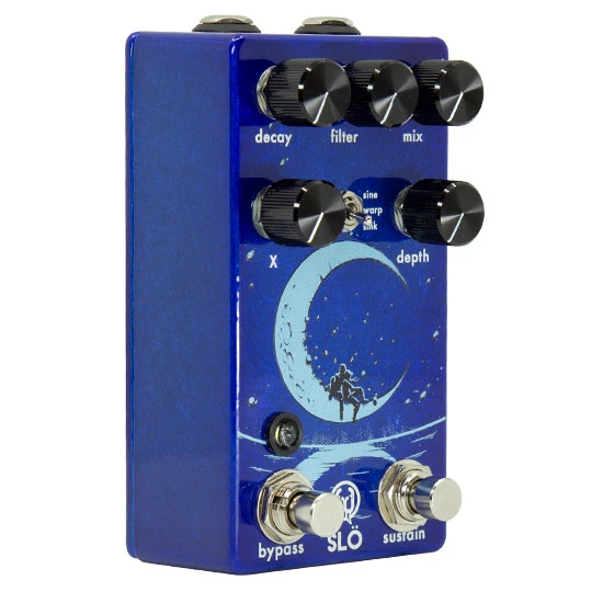 Walrus Audio Slö reverb pedal angled view with knobs and toggle