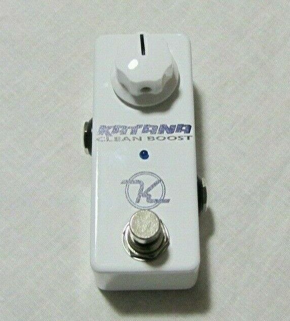 Keeley Katana Mini clean boost white pedal front view